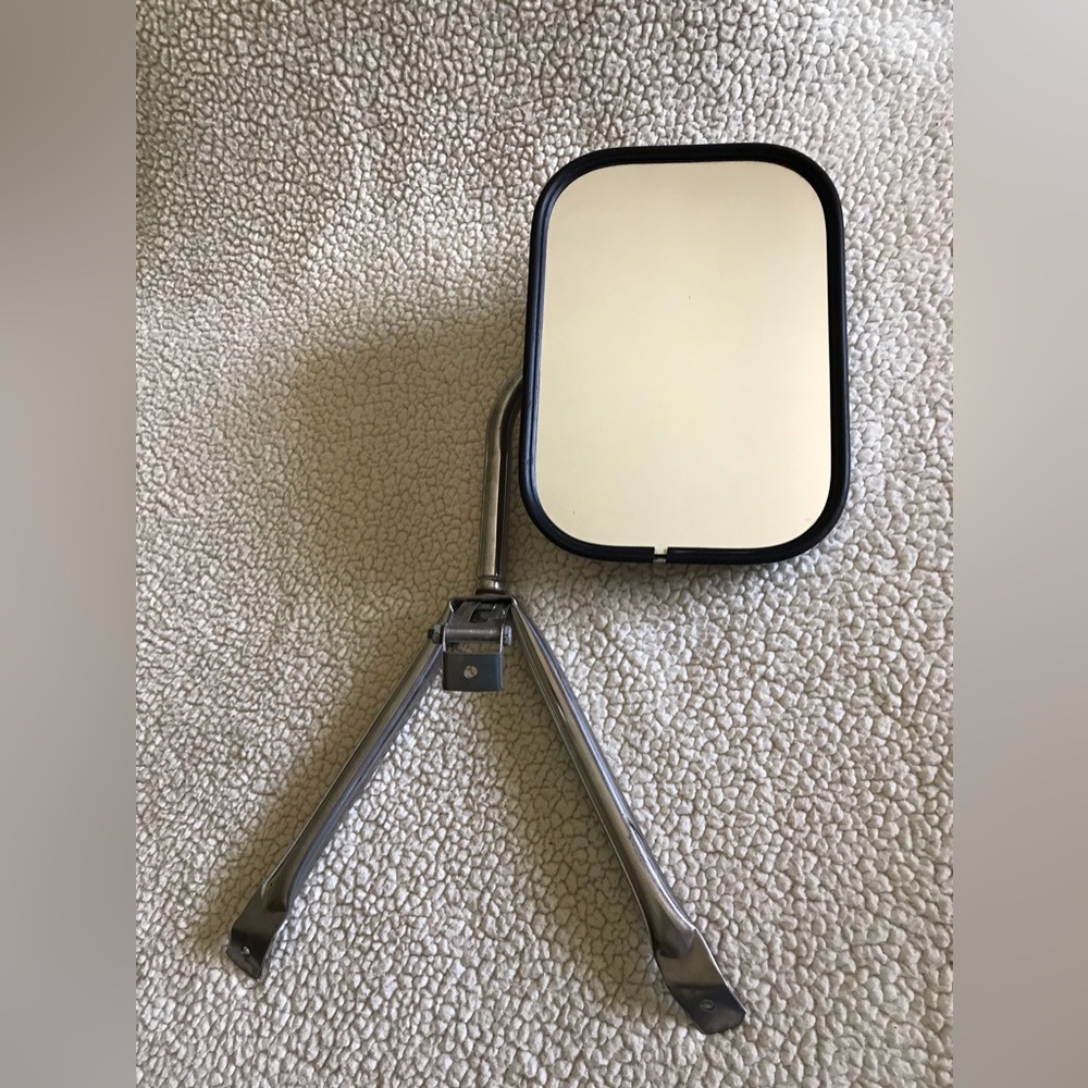 Truck towing mirror metal mounting bracket attached elbow tripod Stainless steel